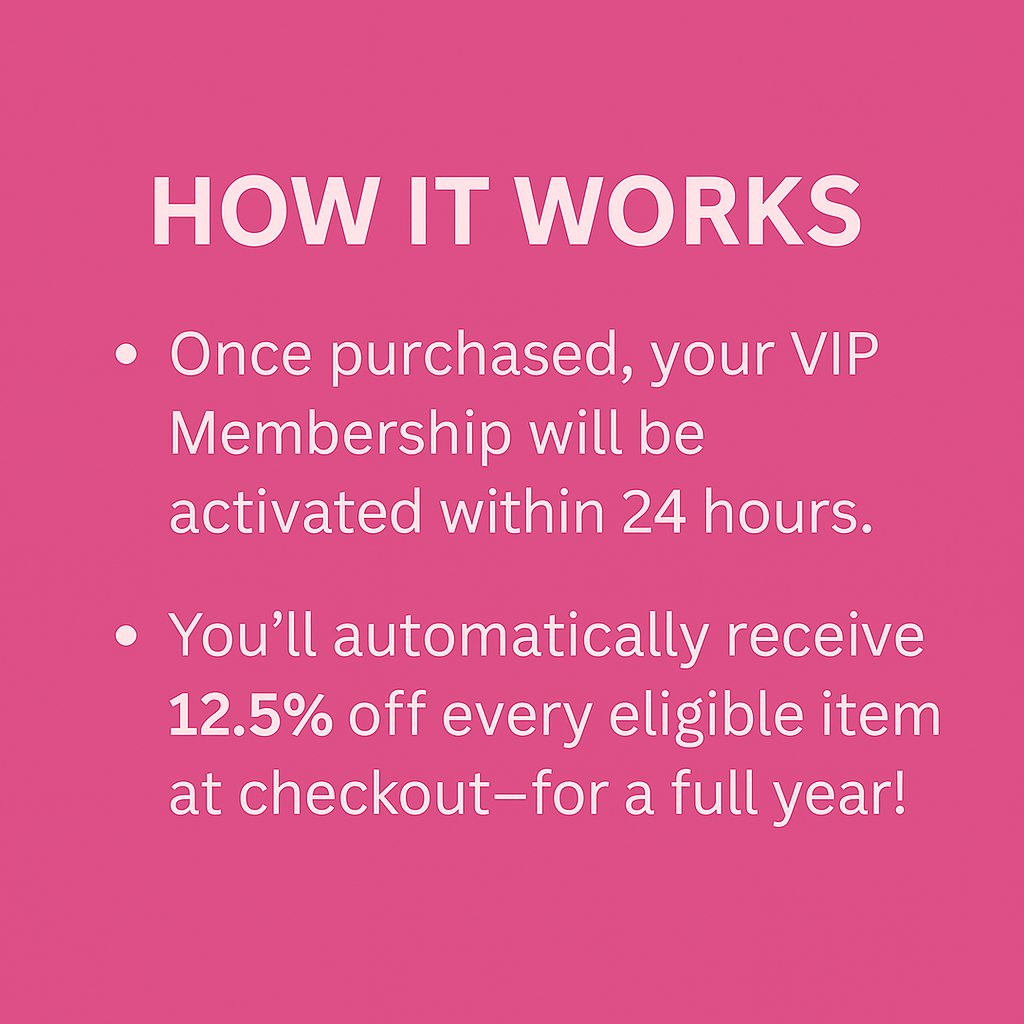 SUSA Pink VIP Membership - Exclusive Year-long Savings