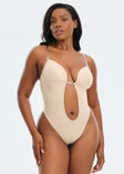 Deep-Plunge Sculpt Bodysuit (Low Back)