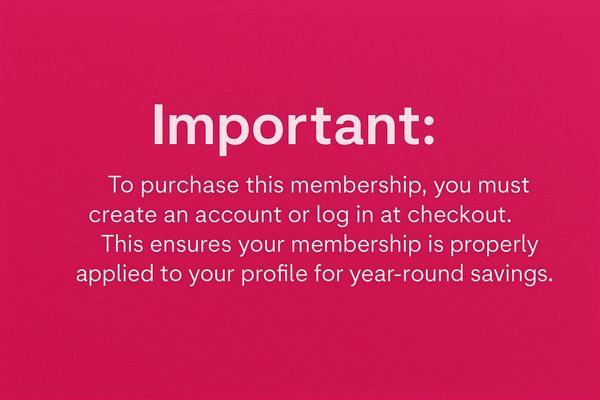 SUSA Pink VIP Membership - Exclusive Year-long Savings